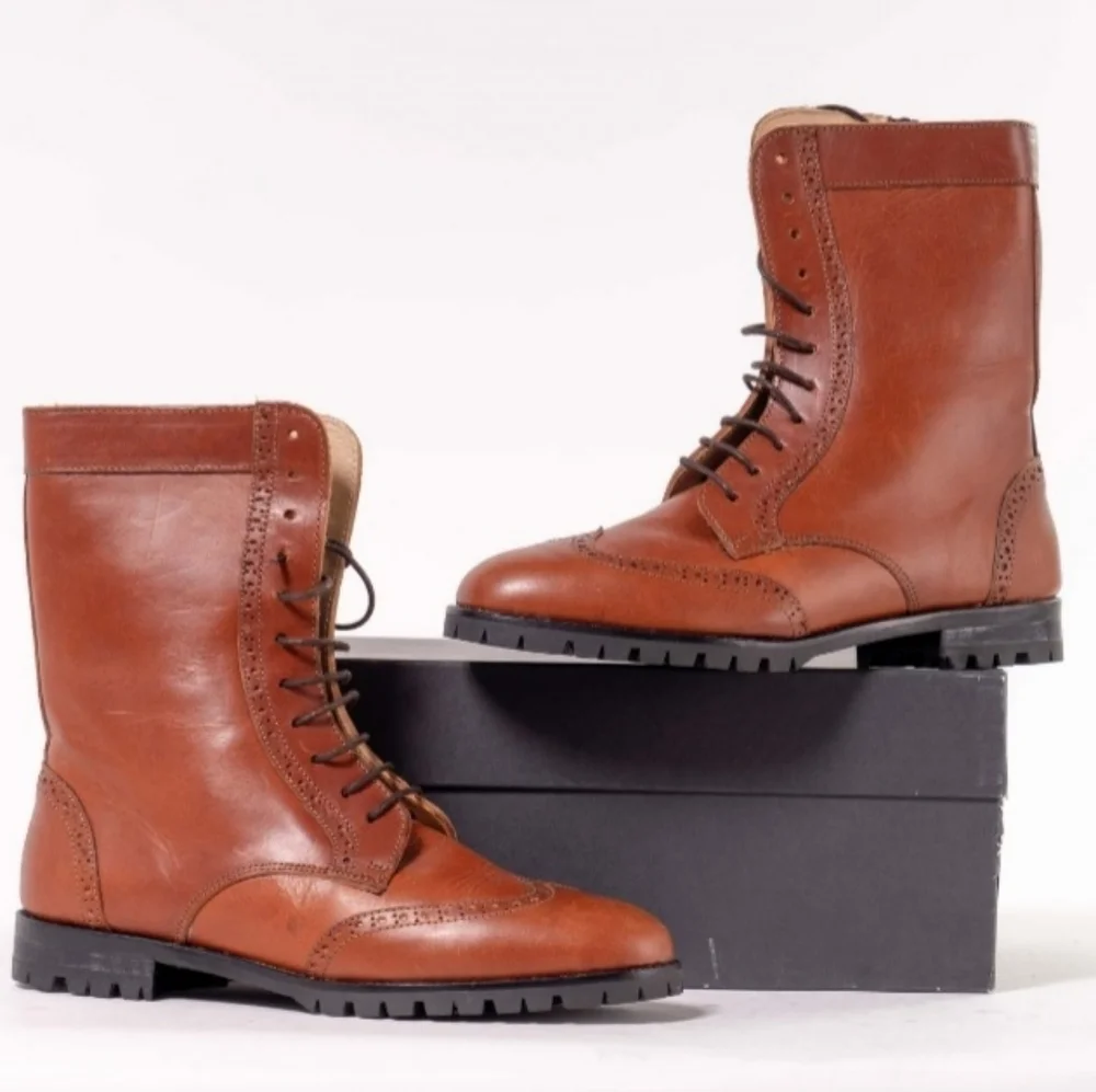 Quero handmade Spanish Leather boots EU43